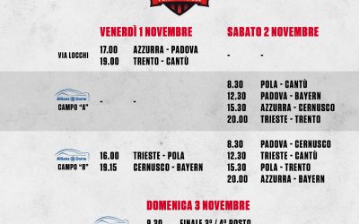 Torneo “Città di Trieste”, si parte venerdì: il calendario ufficiale